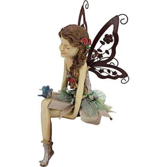 Fannie The Garden Fairy Sitting Statue, 12 Inch, 12", Single - Picture 3 of 6